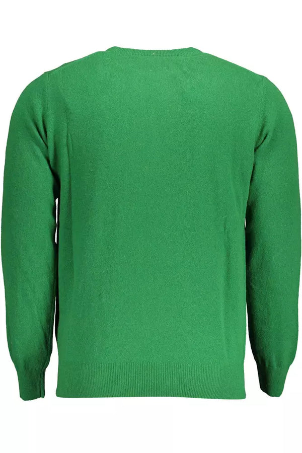 Maglione da uomo in lana verde