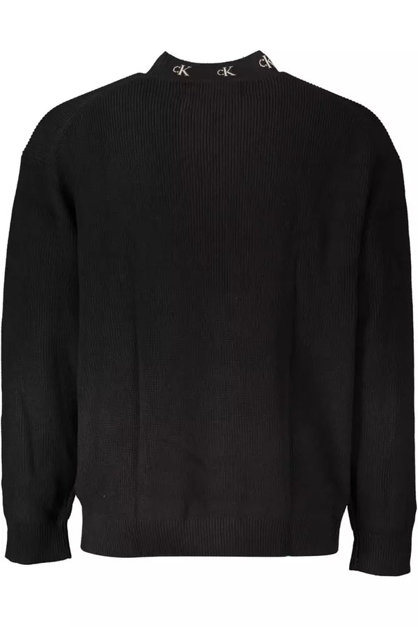 Maglione da uomo in cotone nero