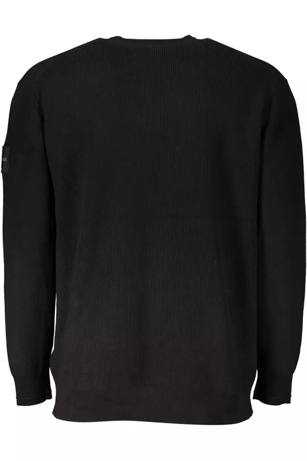 Maglione da uomo in cotone nero