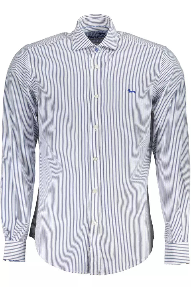 Camicia da uomo in cotone bianco