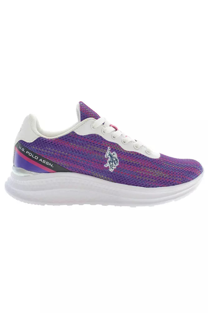 Sneaker donna in poliestere viola