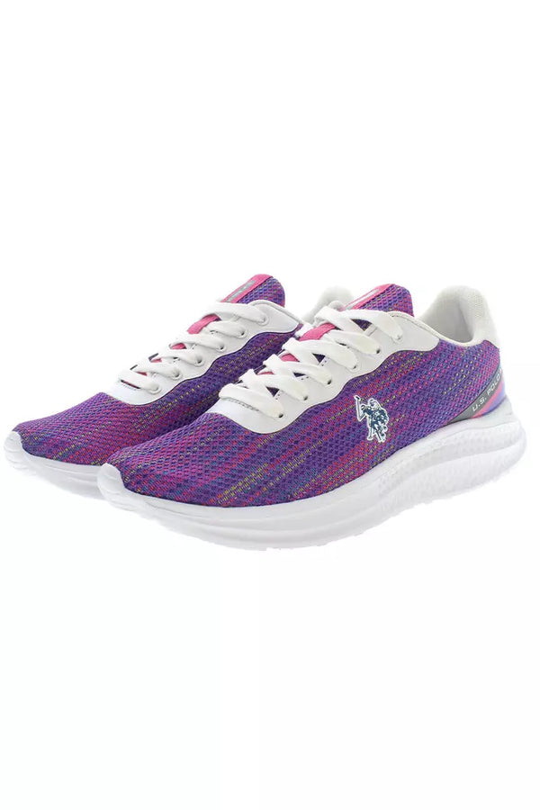 Sneaker donna in poliestere viola