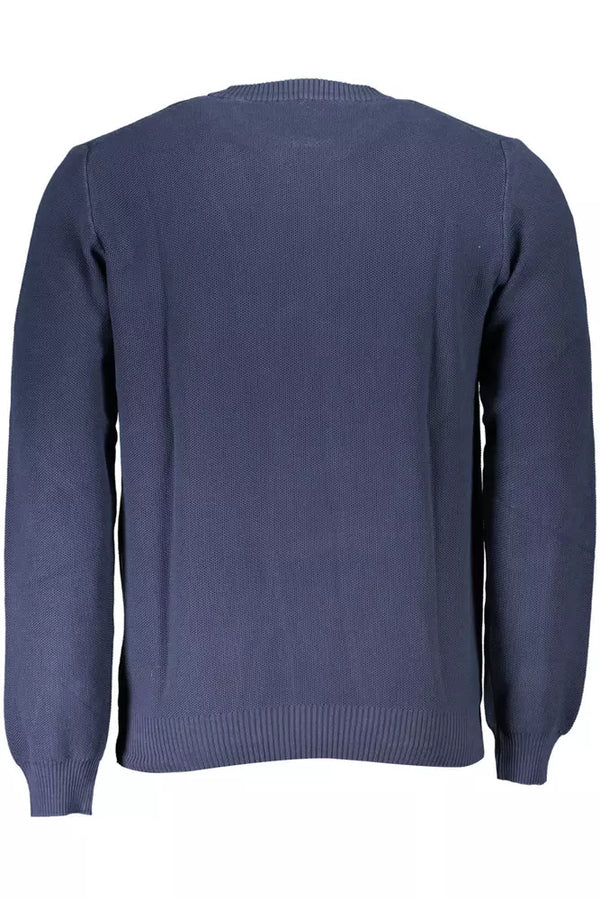 Maglione da uomo in cotone blu