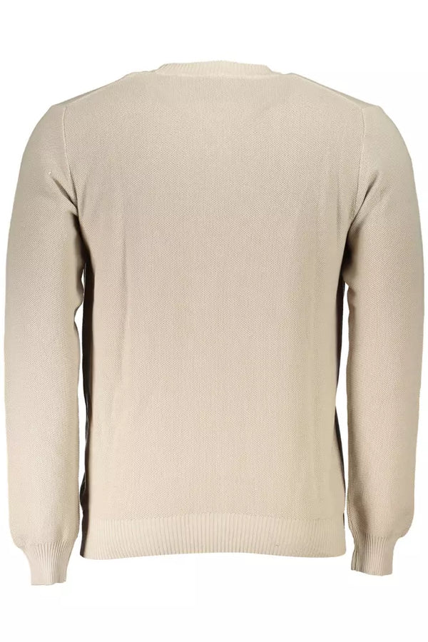 Maglione da uomo in cotone beige