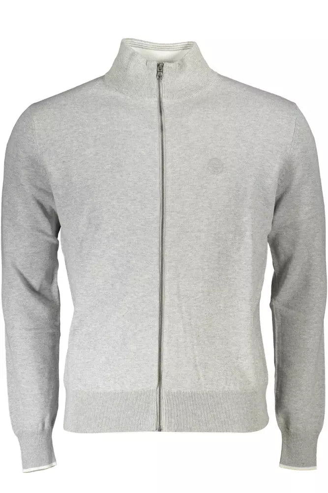 Maglione da uomo in cotone grigio