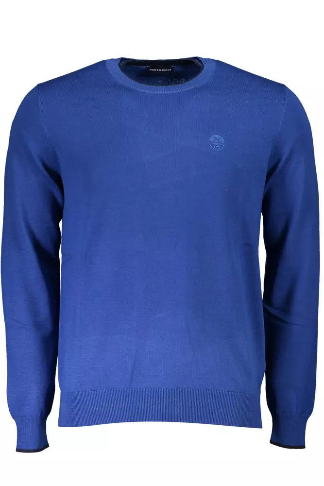 Maglione da uomo in cotone blu