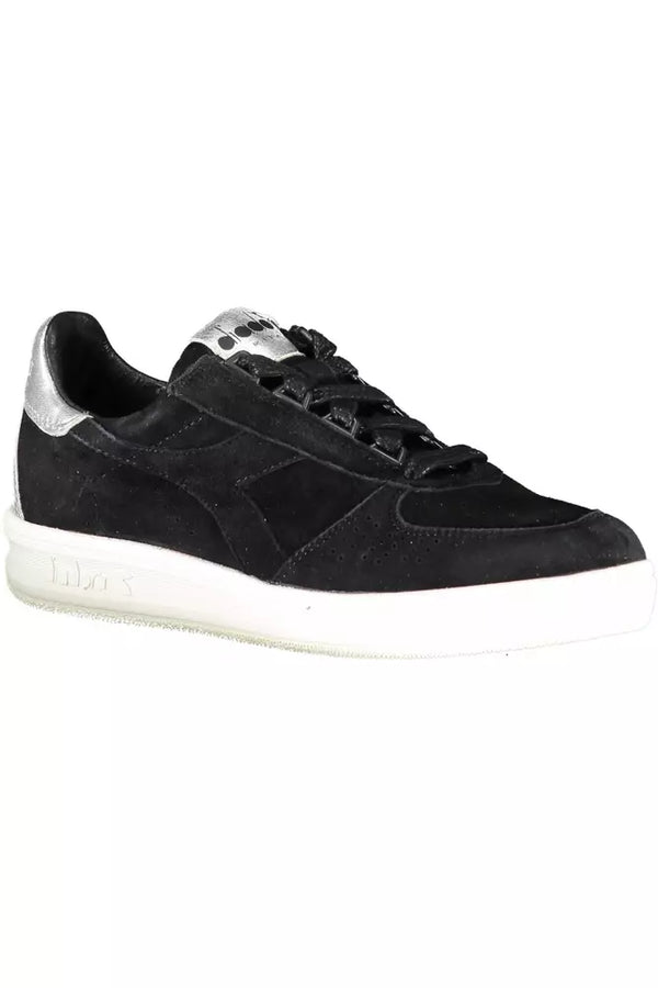 Sneaker donna in pelle nera