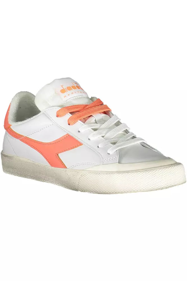 Sneaker donna in pelle bianca