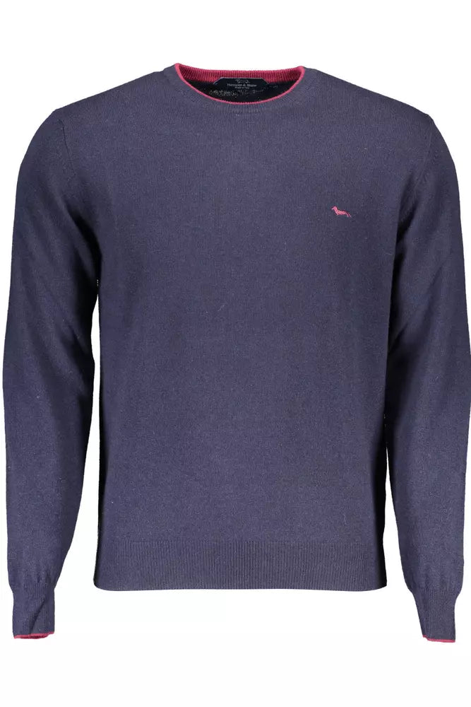 Maglione da uomo in lana blu