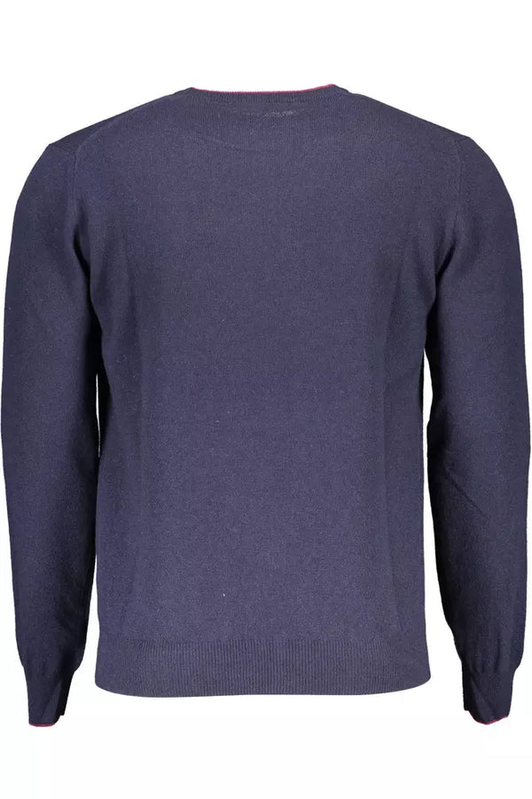 Maglione da uomo in lana blu