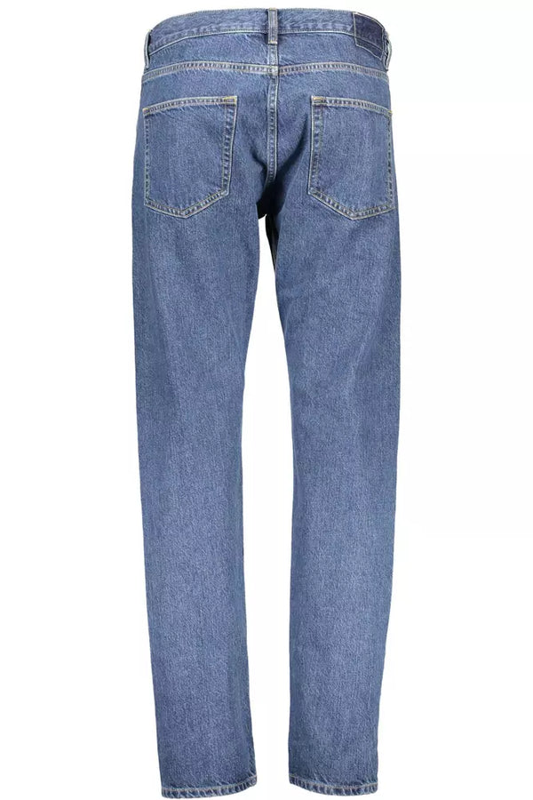 Sophisticated Blue Cotton Jeans