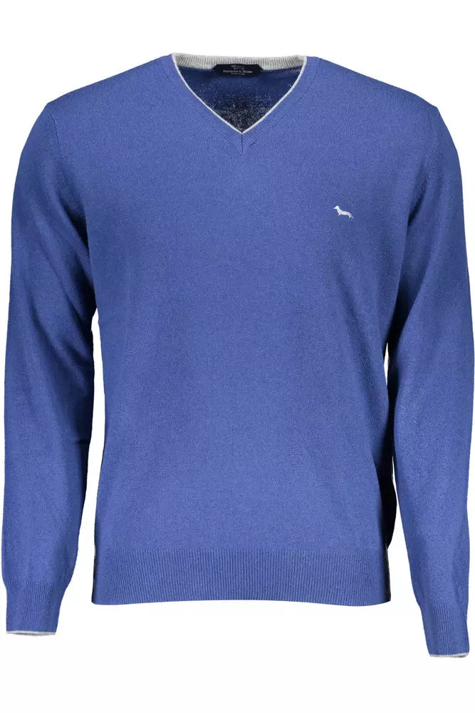 Maglione da uomo in lana blu