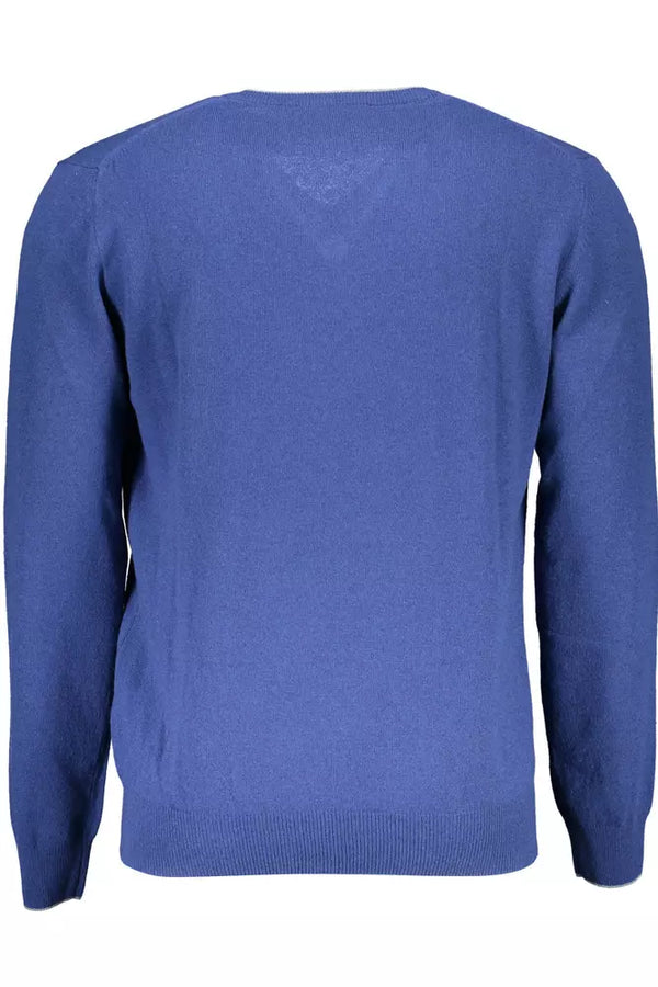 Maglione da uomo in lana blu