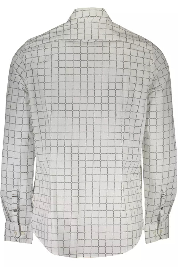 Camicia da uomo in cotone bianco