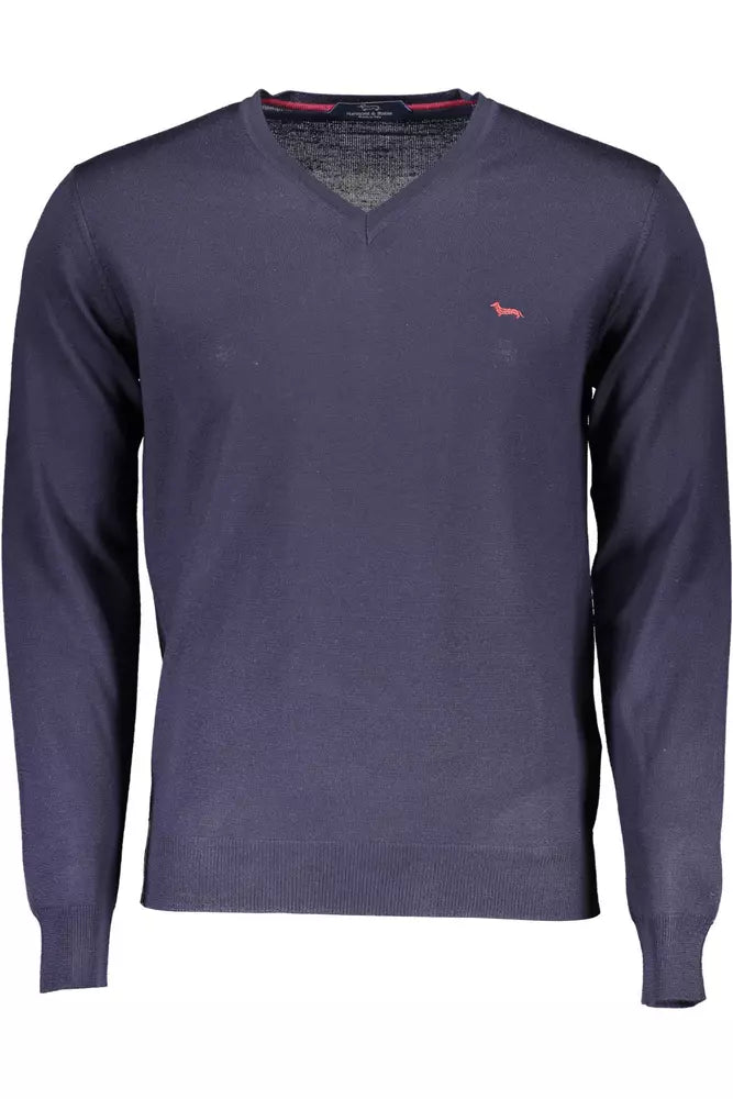 Maglione da uomo in lana blu