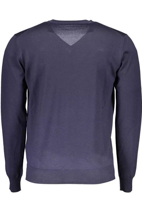 Maglione da uomo in lana blu