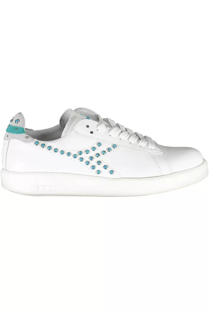 Sneaker donna in pelle bianca