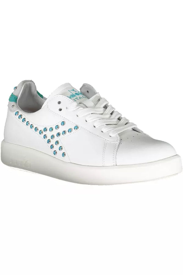 Sneaker donna in pelle bianca