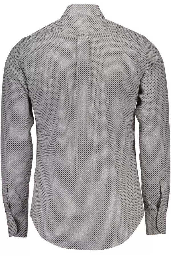 Camicia da uomo in cotone bianco