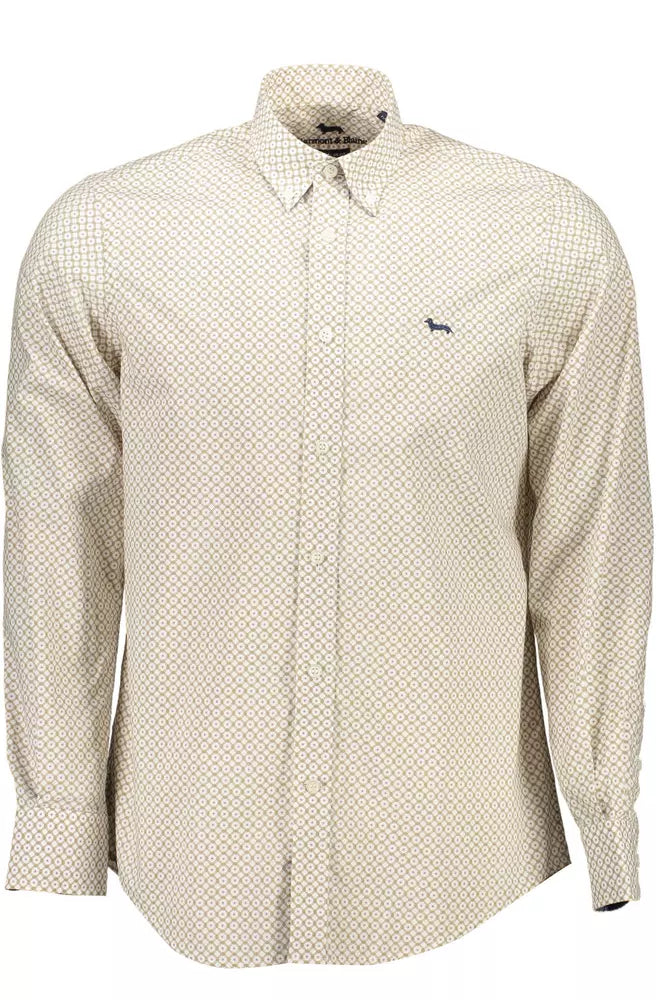 Camicia da uomo in cotone bianco