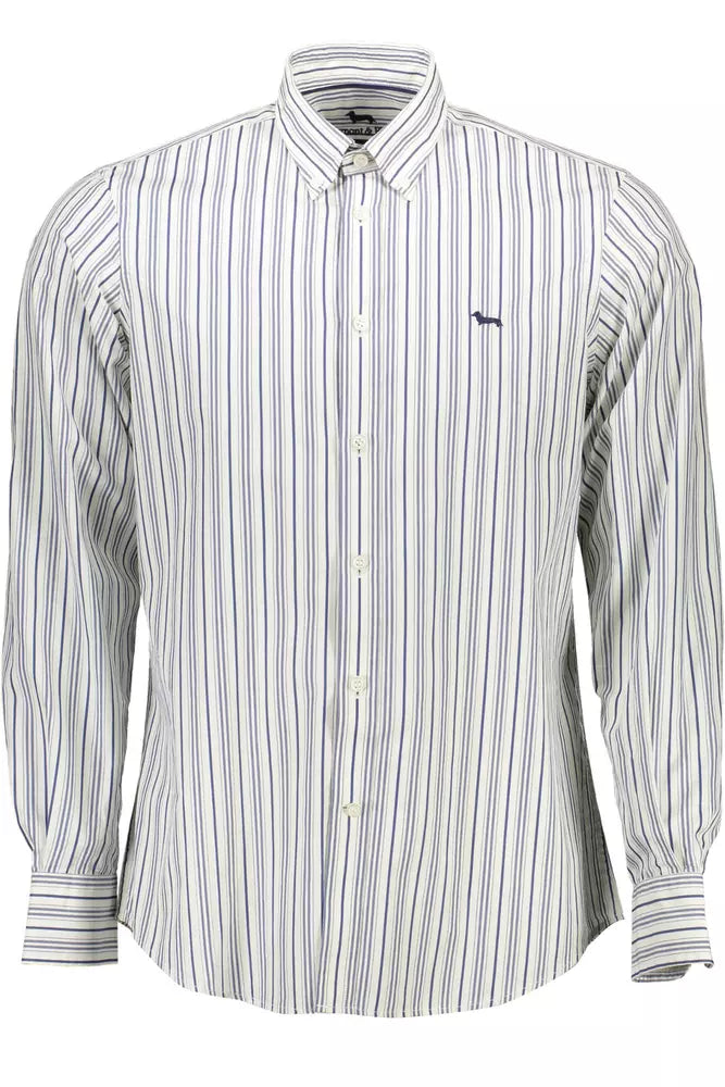 Camicia da uomo in cotone bianco