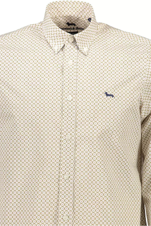 Camicia da uomo in cotone bianco