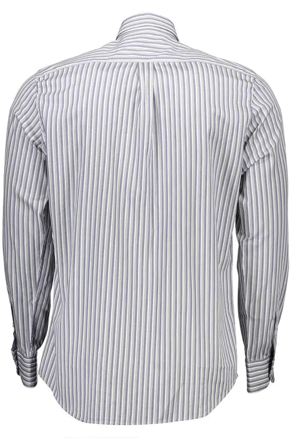 Camicia da uomo in cotone azzurro