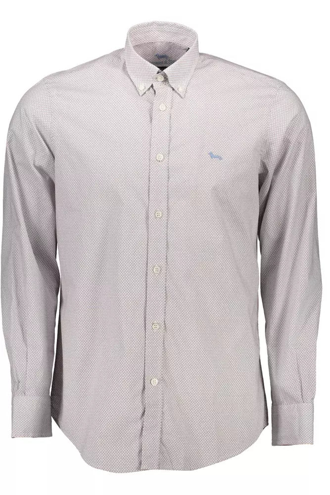 Camicia da uomo in cotone bianco