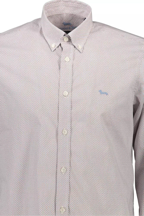 Camicia da uomo in cotone bianco