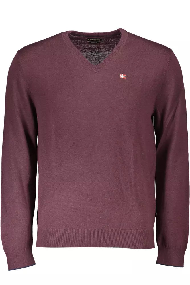 Maglione da uomo in lana rossa