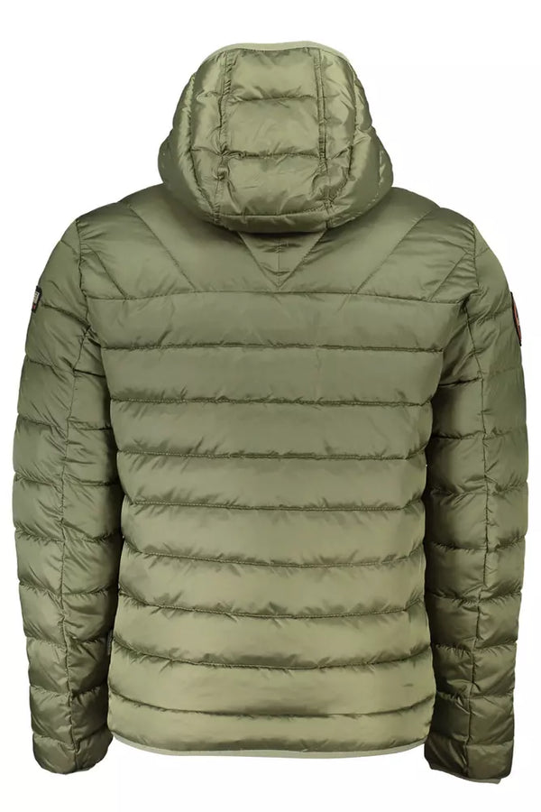 Green Polyamide Men Jacket