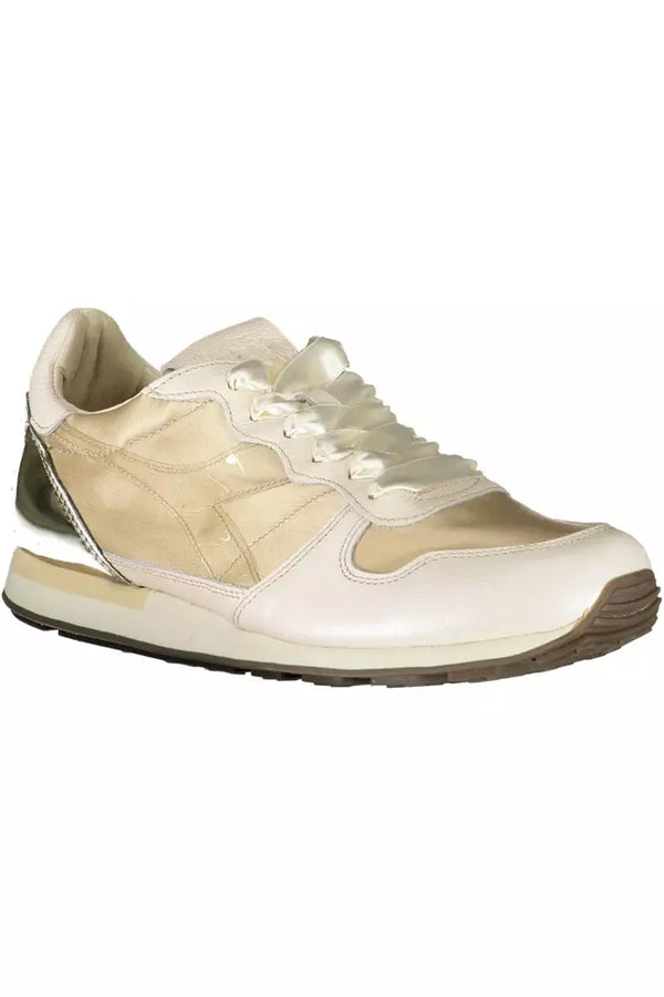 Sneaker donna in pelle beige