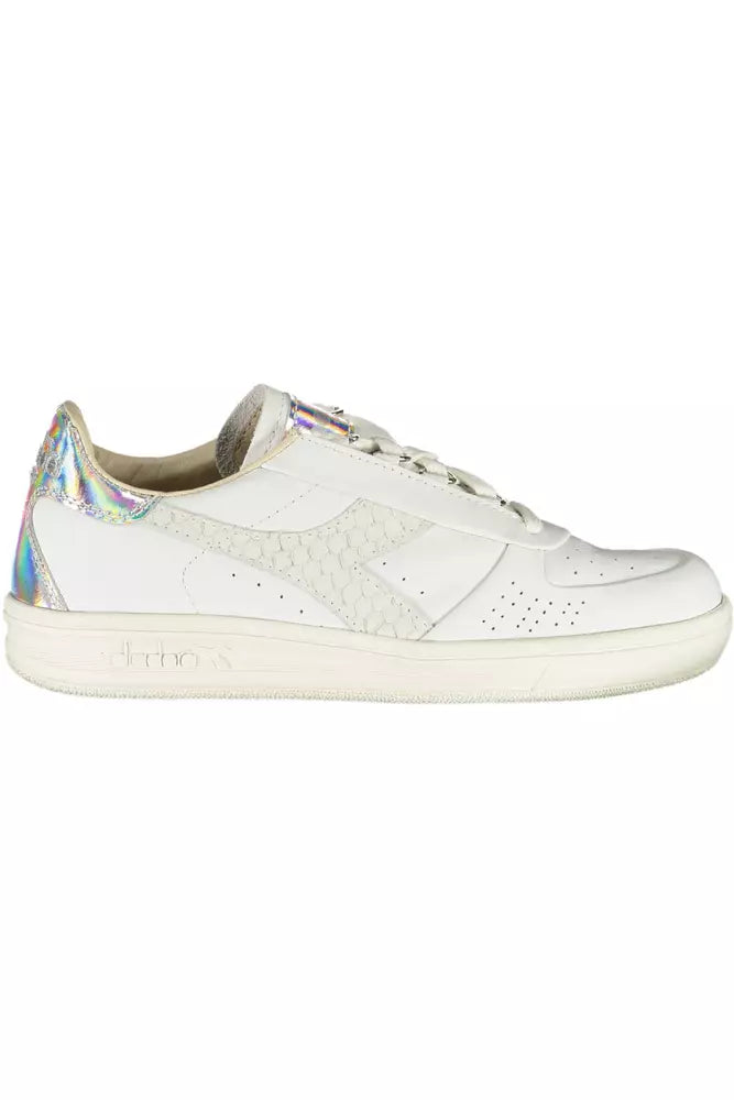 Sneaker donna in pelle bianca