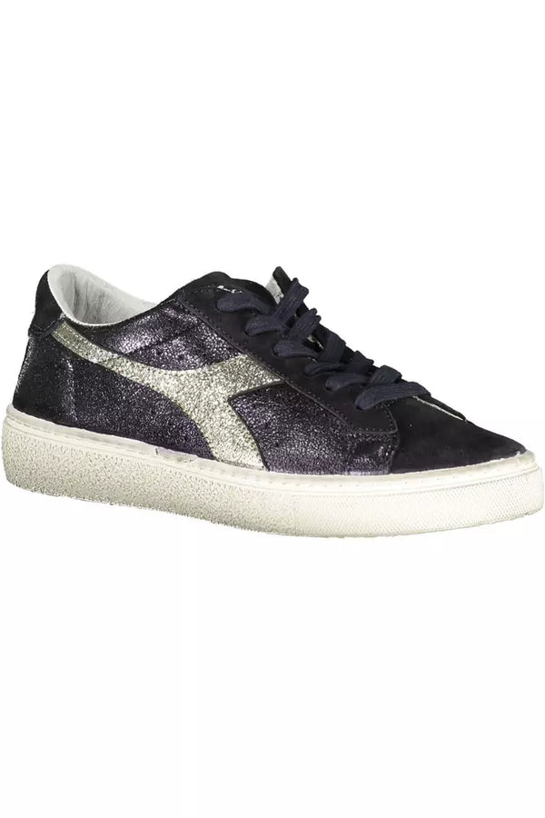 Sneaker donna in pelle nera