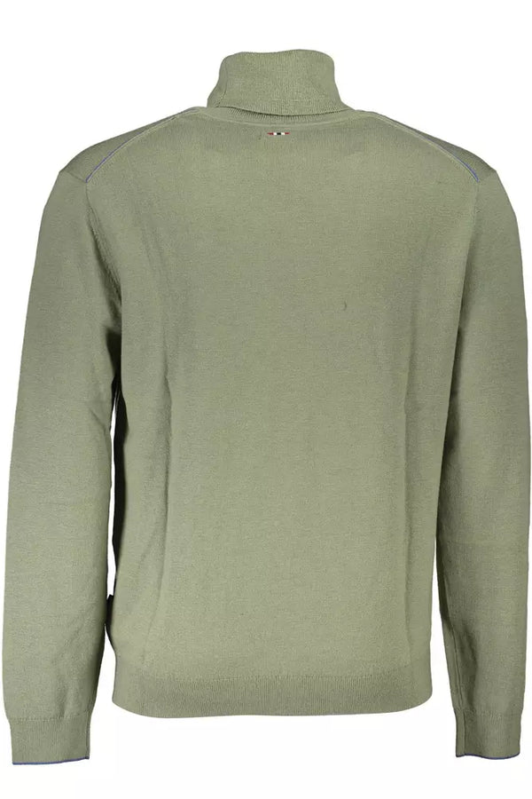 Maglione da uomo in lana verde