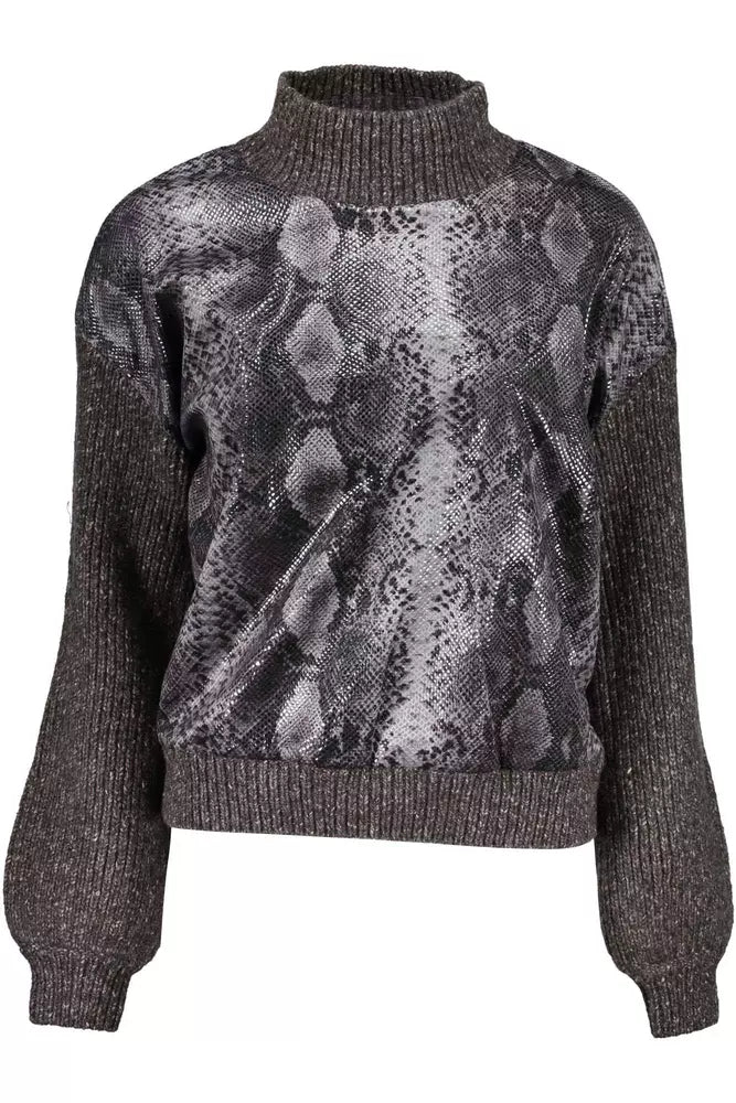 Maglione da donna in poliestere marrone