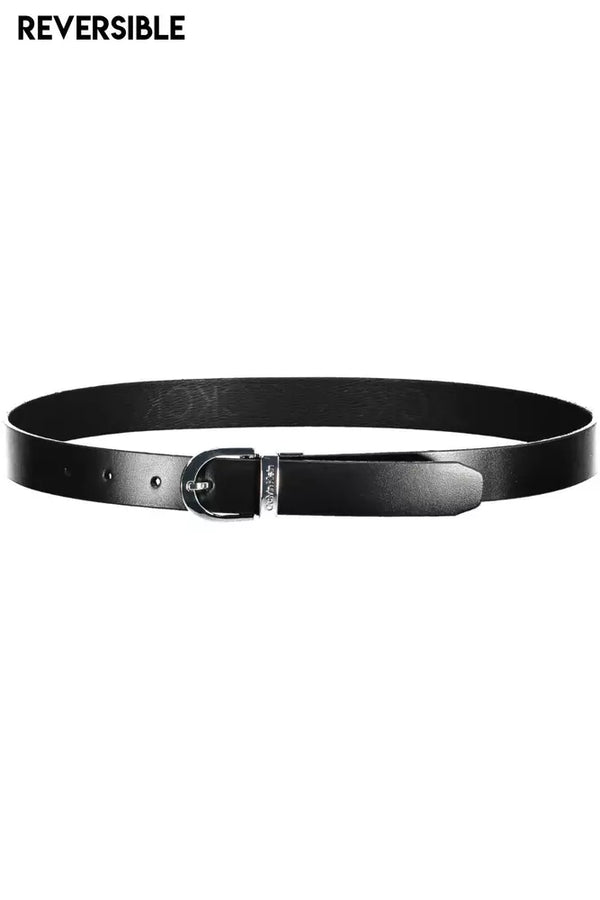 Black Polyester Women Belt