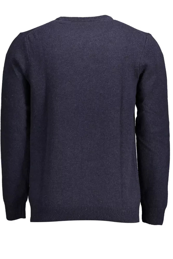 Maglione da uomo in lana blu