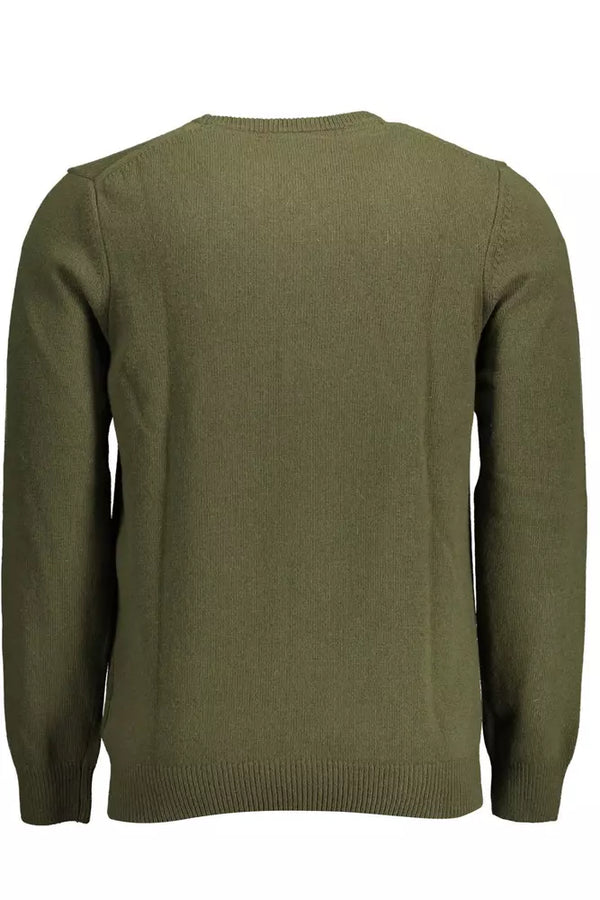 Maglione da uomo in lana verde