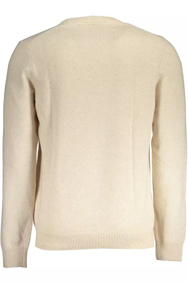 Maglione da uomo in lana beige