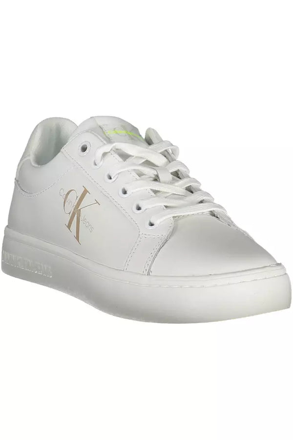 White Leather Women Sneaker