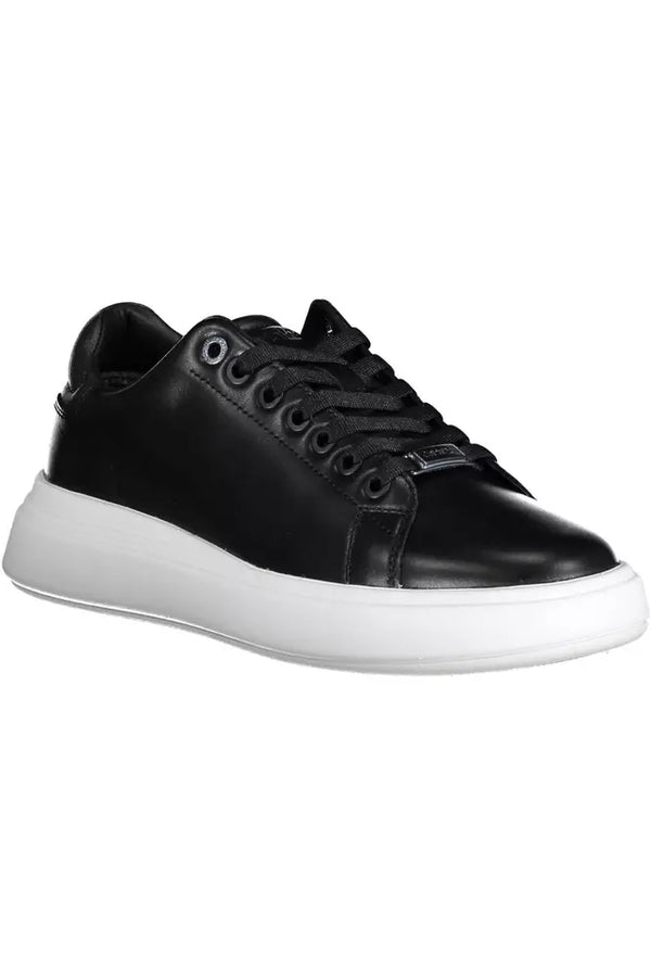 Sneaker donna in pelle nera