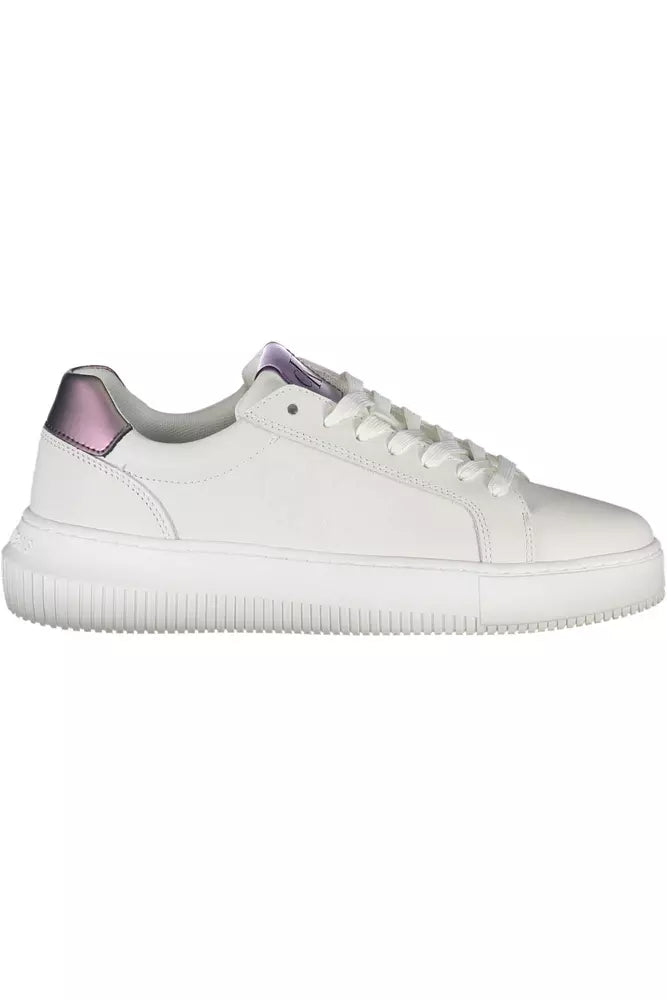 Sneaker donna in pelle bianca