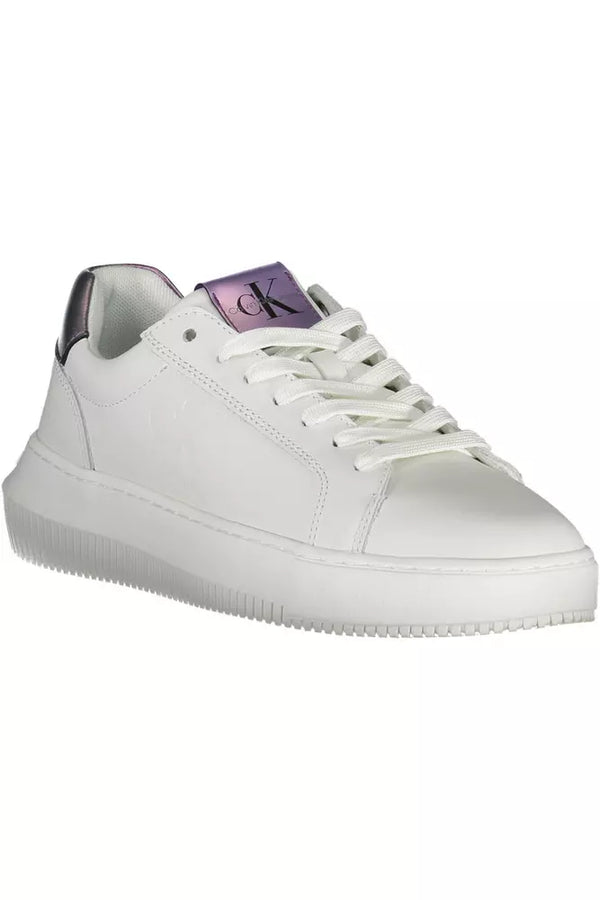 Sneaker donna in pelle bianca