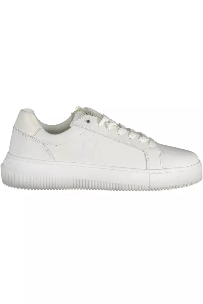 Sneaker donna in pelle bianca