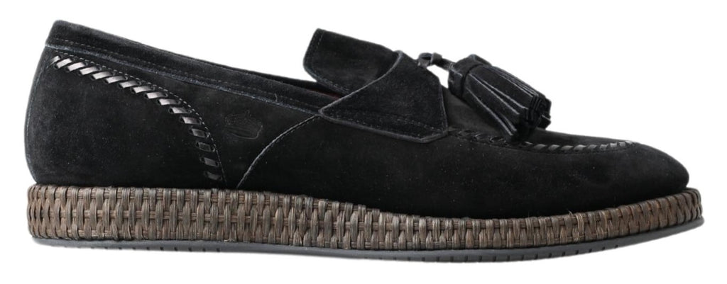 Sneakers eleganti in pelle scamosciata nera