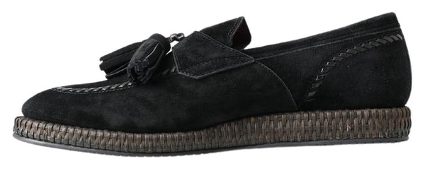 Sneakers eleganti in pelle scamosciata nera