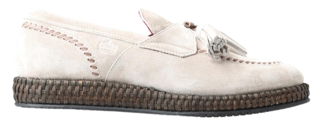 Espadrillas eleganti in pelle avorio