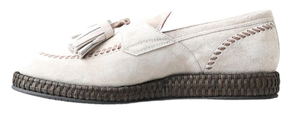 Espadrillas eleganti in pelle avorio