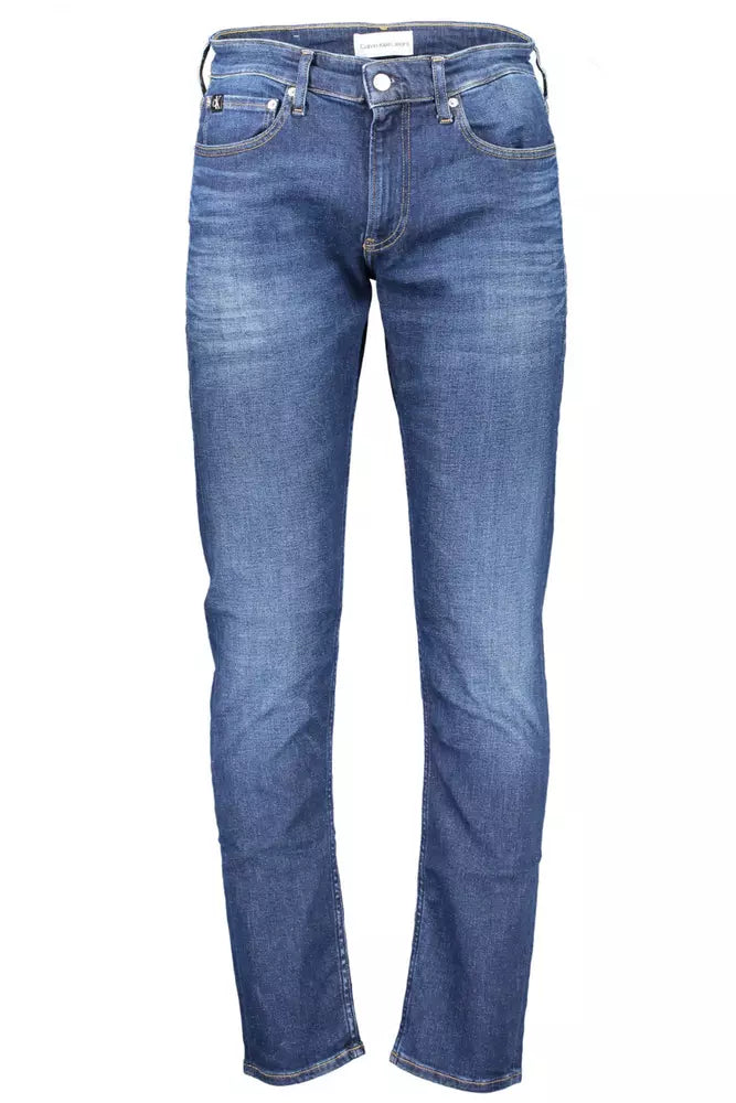 Blue Cotton Men Jeans